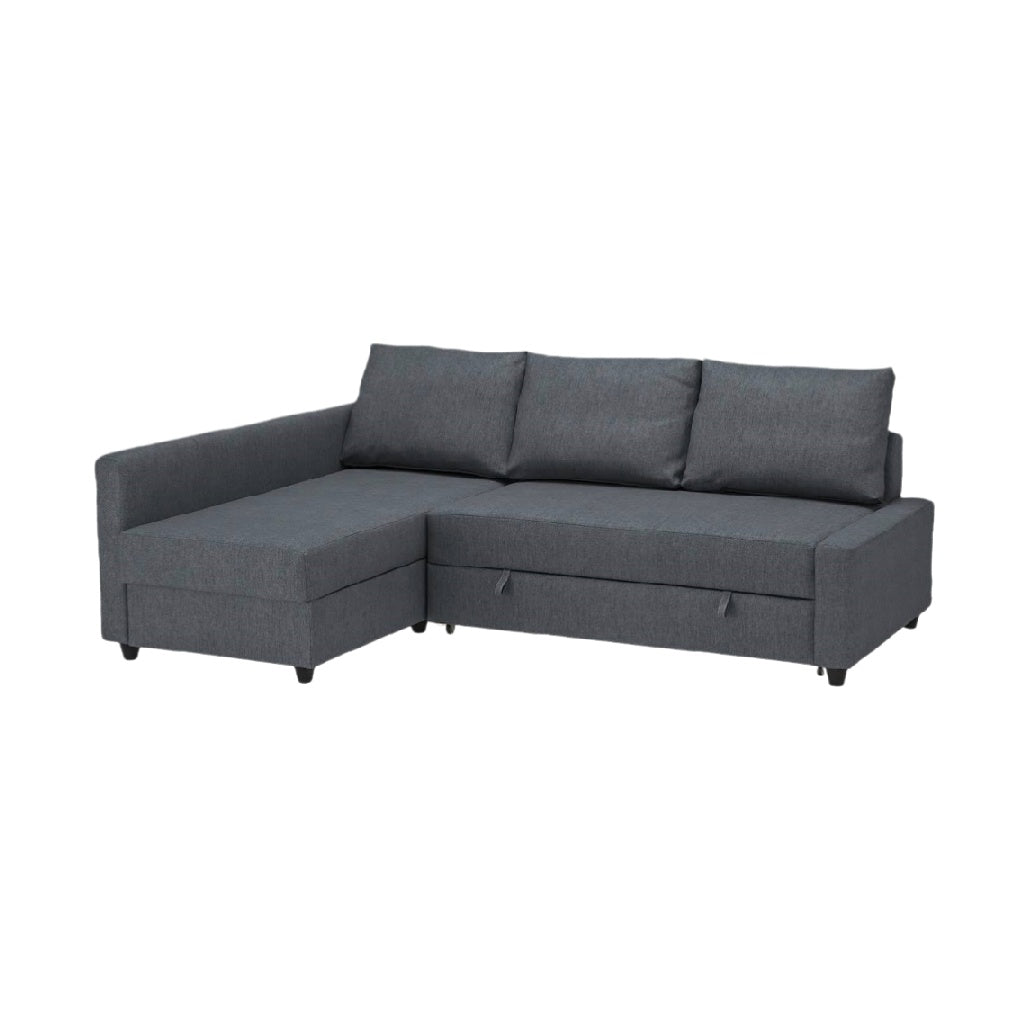 Sectional Sofa for Living Room with Storage Feature in Fabric - 200 x 150 x 75